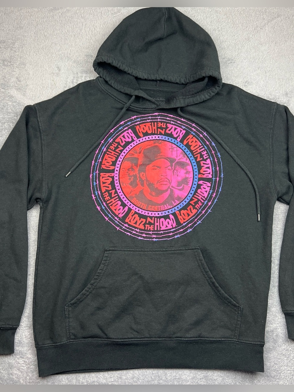 Boyz n the Hood 90s Adult Small Hoodie with Graphic Movie Fandom Black